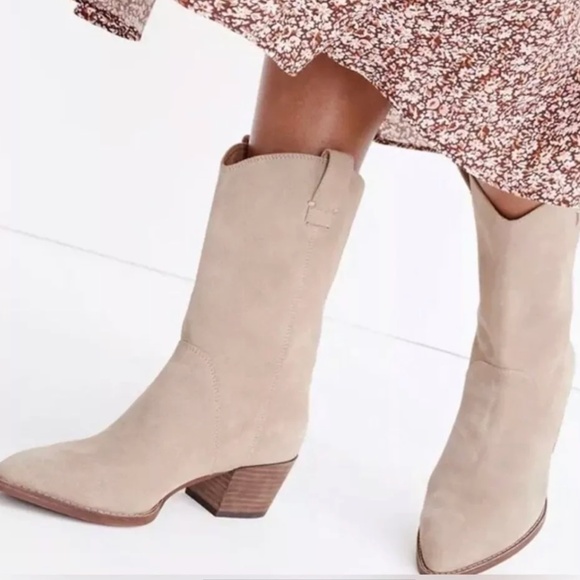 Madewell Western Boots Light Sand - Picture 1 of 7